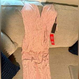 Light Pink Fitted City Triangles Dress